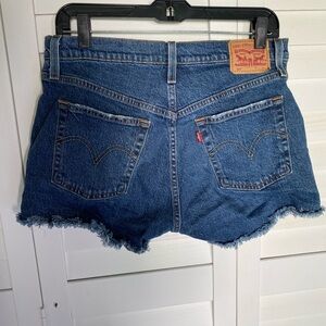 Levi 504 blue Jean shorts